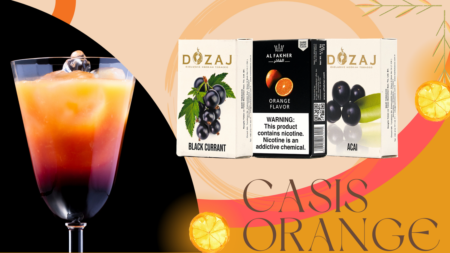 MIXシーシャの作り方!カシスオレンジ味